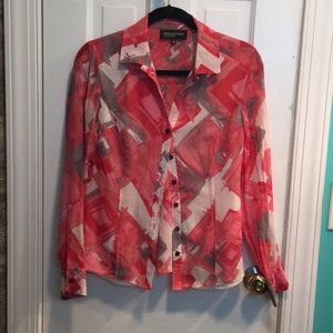 Flowy pink blouse